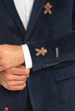 OppoSuits Christmas Blazers^Christmas - X-Mas Icons - Navy