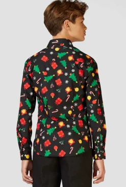 OppoSuits Christmas Shirts^Christmas Icons Black