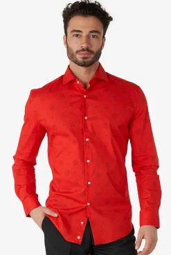 OppoSuits Christmas Shirts^Christmas Icons Red
