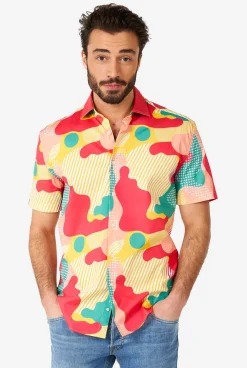 OppoSuits Casual Shirts^Coral Camo