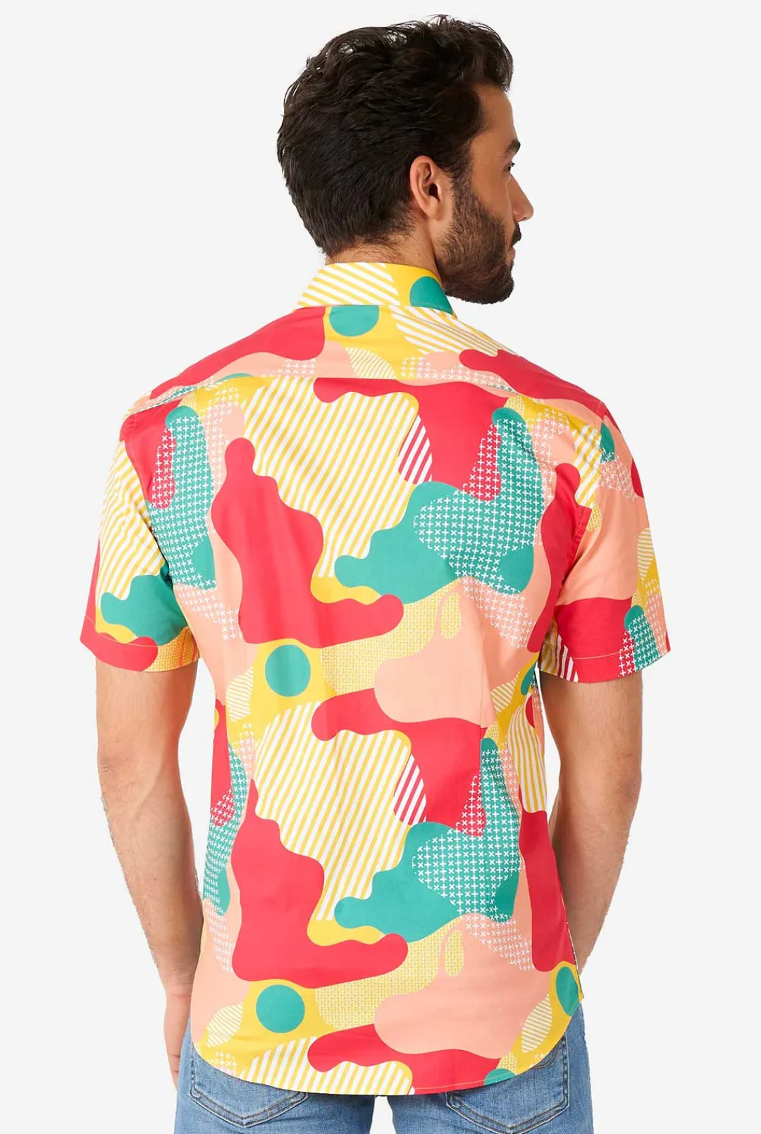 OppoSuits Casual Shirts^Coral Camo