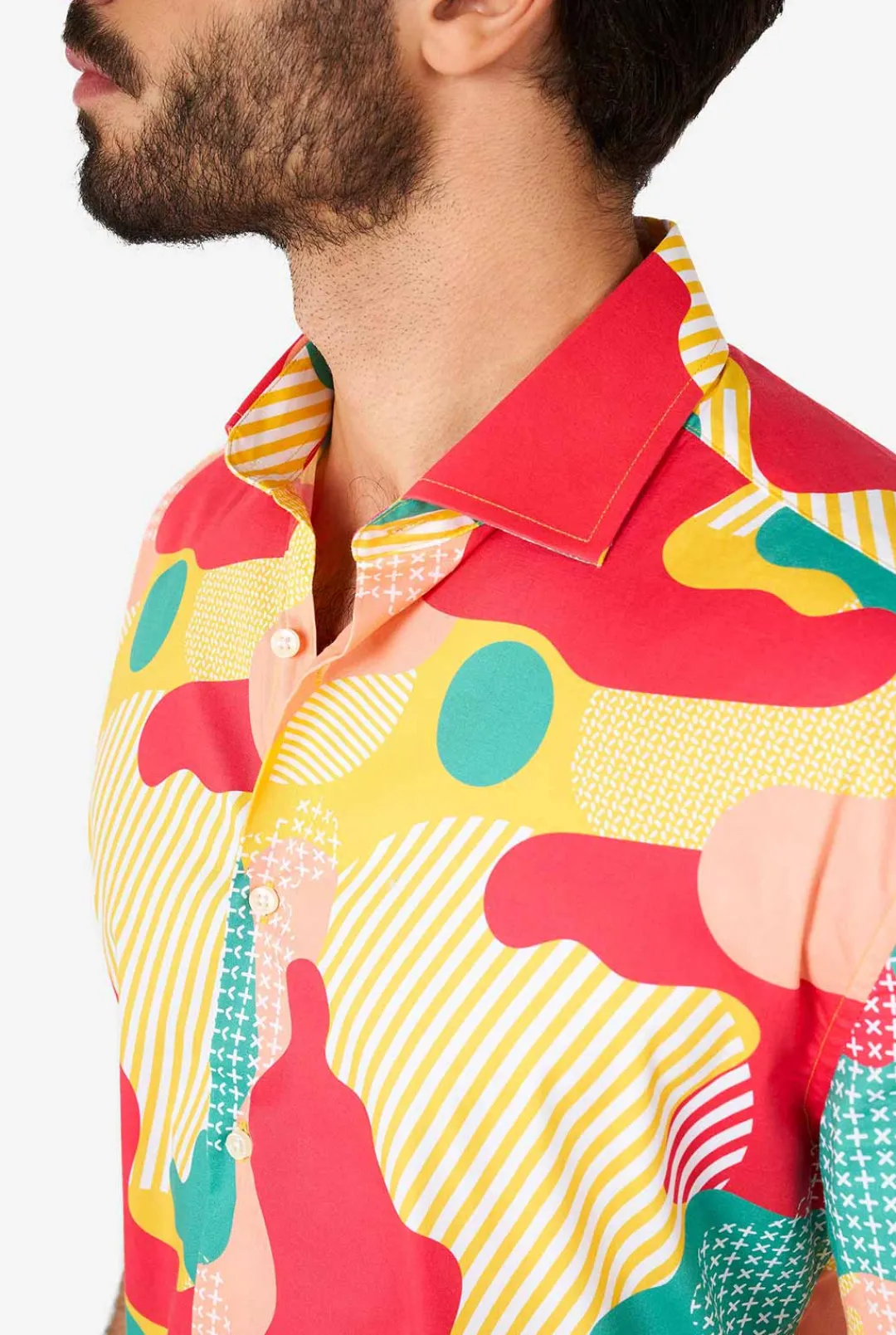 OppoSuits Casual Shirts^Coral Camo