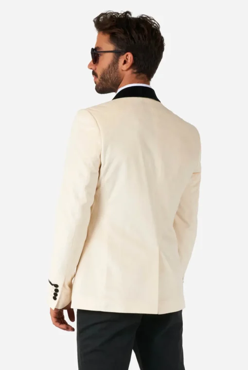 OppoSuits Christmas Blazers^Dinner Jacket - Ivory Champagne