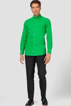 OppoSuits Solid Colored Shirts^Evergreen