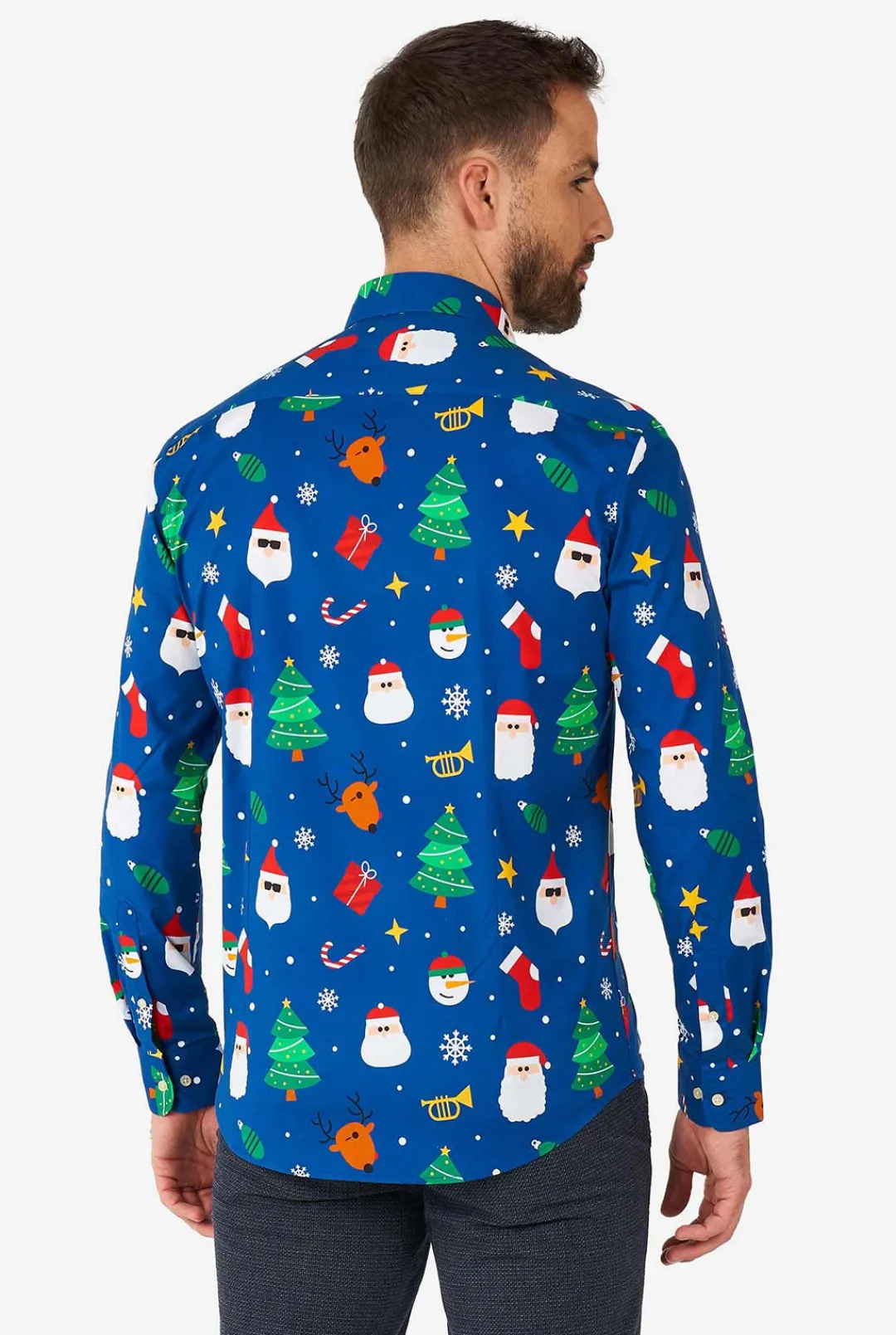 OppoSuits Christmas Shirts^Festivity Blue