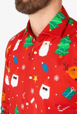 OppoSuits Christmas Shirts^Festivity Red
