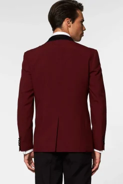 OppoSuits Christmas Tuxedos^Hot Burgundy
