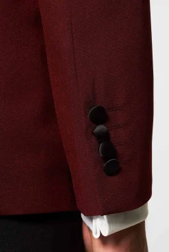OppoSuits Christmas Tuxedos^Hot Burgundy