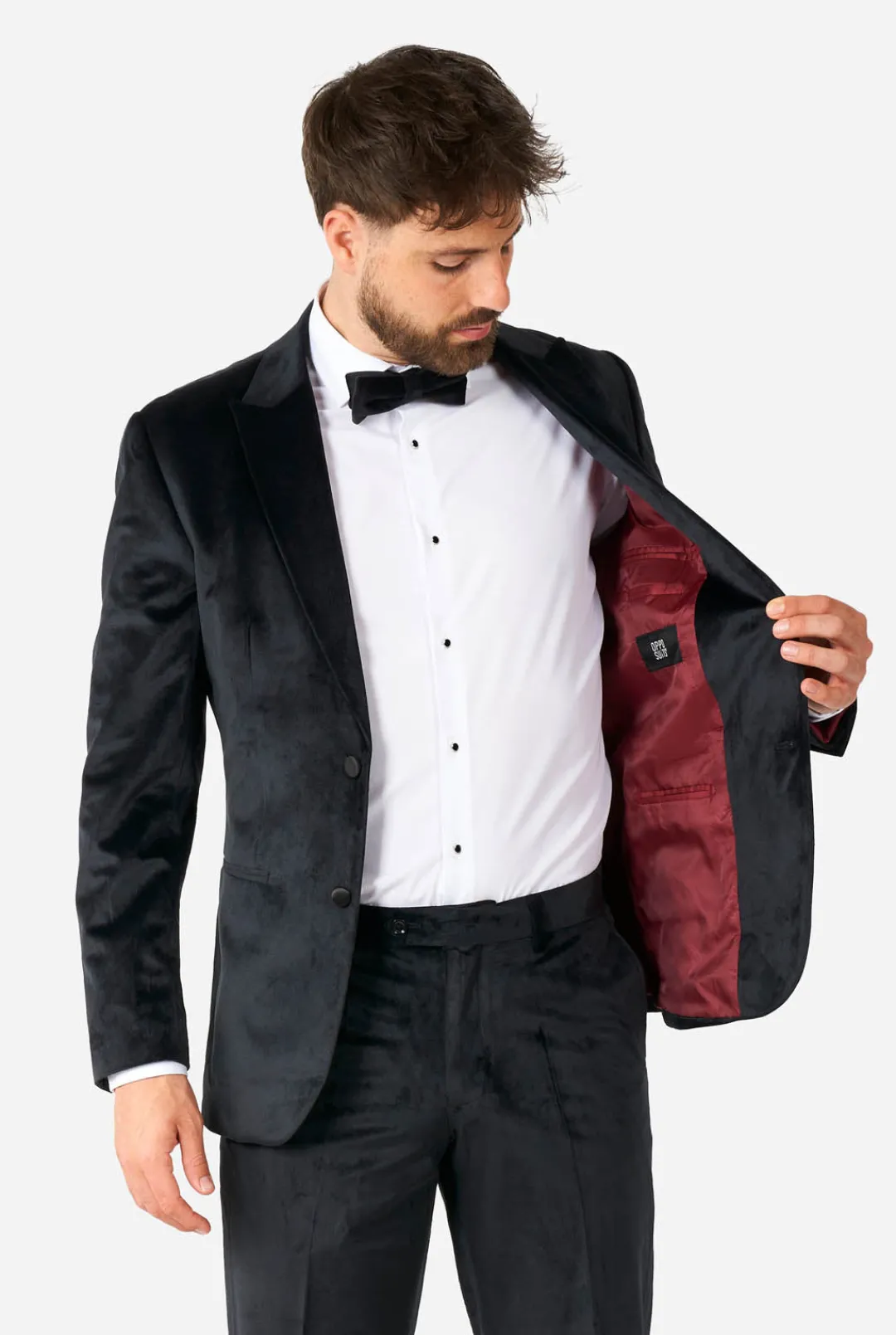 OppoSuits Christmas Tuxedos^Midnight Black Velvet