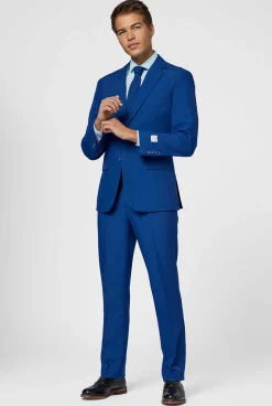 OppoSuits Solid Colored Suits^Navy Royale - Flaminguy Lining