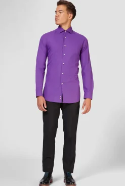 OppoSuits Solid Colored Shirts^Purple Prince