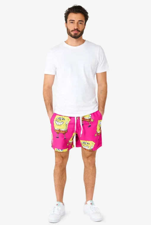 OppoSuits Printed Summer Sets^Spongebob™ Pink