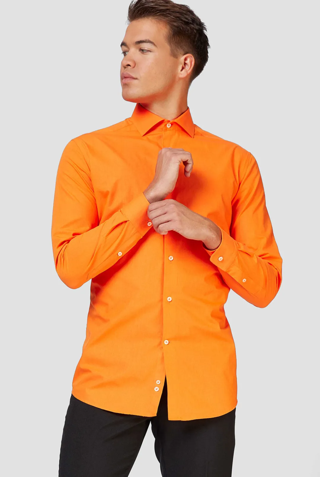 OppoSuits Solid Colored Shirts^The Orange