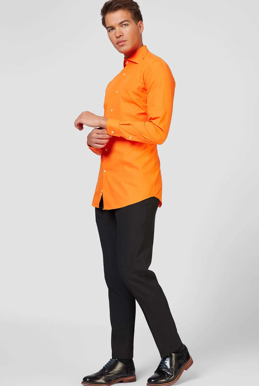 OppoSuits Solid Colored Shirts^The Orange