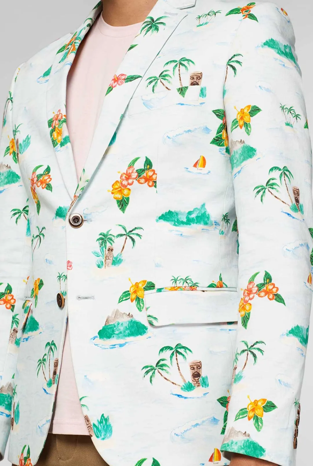 OppoSuits Deluxe Blazers^Tropical - Hawaiian - Aloha Blue
