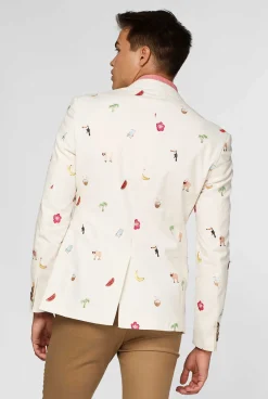 OppoSuits Deluxe Blazers^Tropical - Summer Icons - Off White
