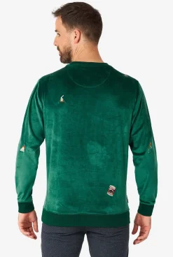 OppoSuits Christmas Sweaters^Velvet Green - Xmas Icons