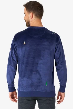 OppoSuits Christmas Sweaters^Velvet Navy - Xmas Icons