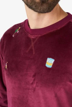 OppoSuits Christmas Sweaters^Velvet Red - Xmas Icons