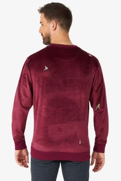 OppoSuits Christmas Sweaters^Velvet Red - Xmas Icons