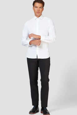 OppoSuits Solid Colored Shirts^White Knight