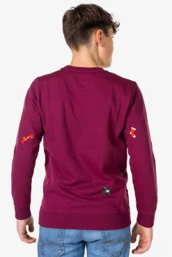 OppoSuits Sweaters^X-Mas Icons - Burgundy